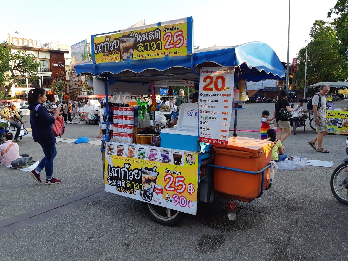 A street vendor in Chiang Mai Thailand