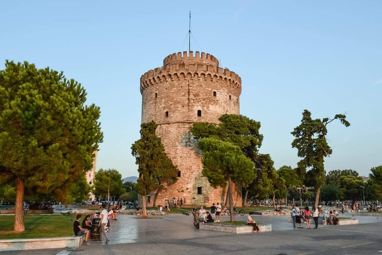 The White Tower of Thessaloniki is one of the main landmarks of the city