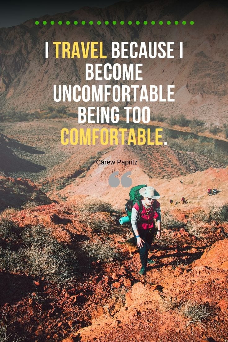 Adventure travel quote