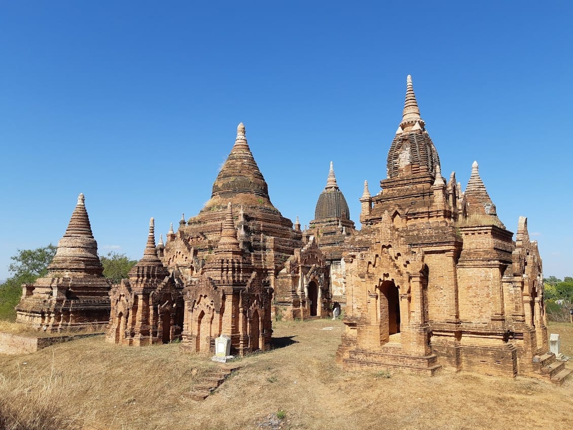 Beautiful stupas in Bagan Myanmar