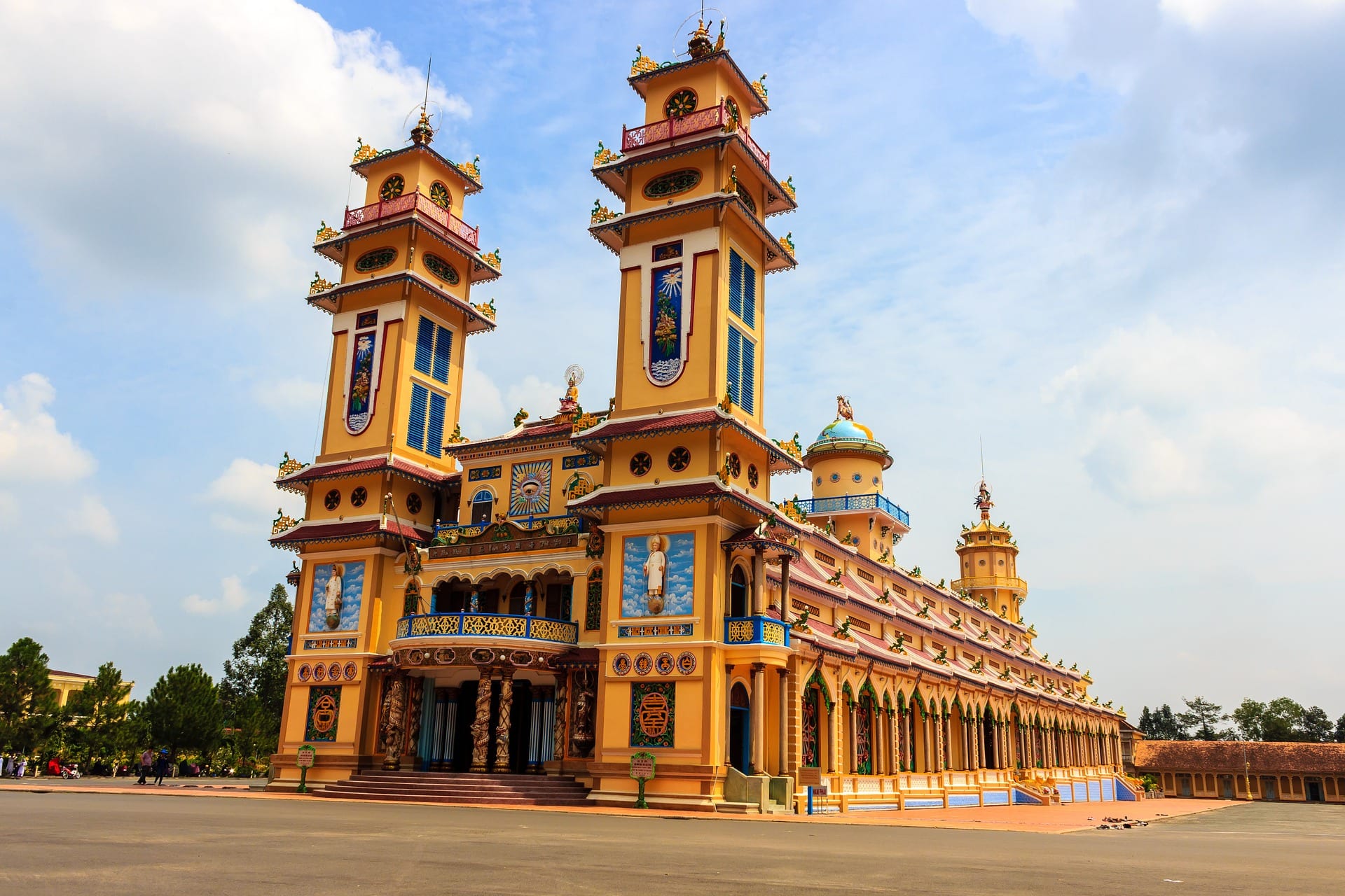 Cao Dai Temple on a day trip from Saigon
