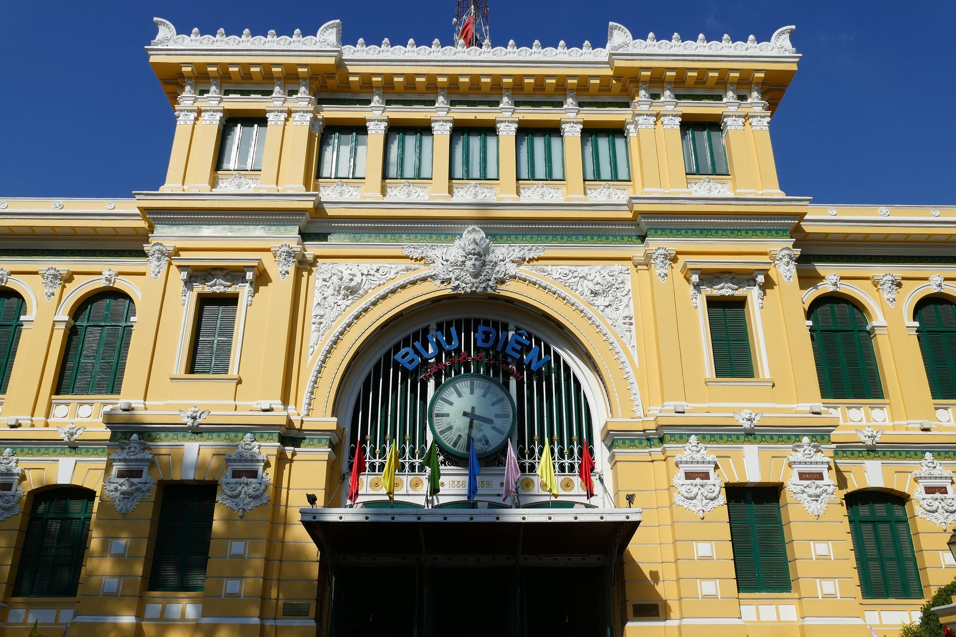 The old Post Office is one of the best places to see in Saigon