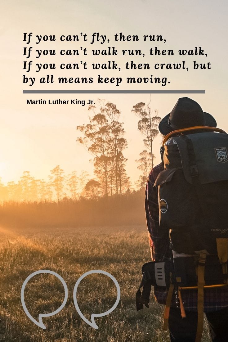If you can't fly then run travel quote