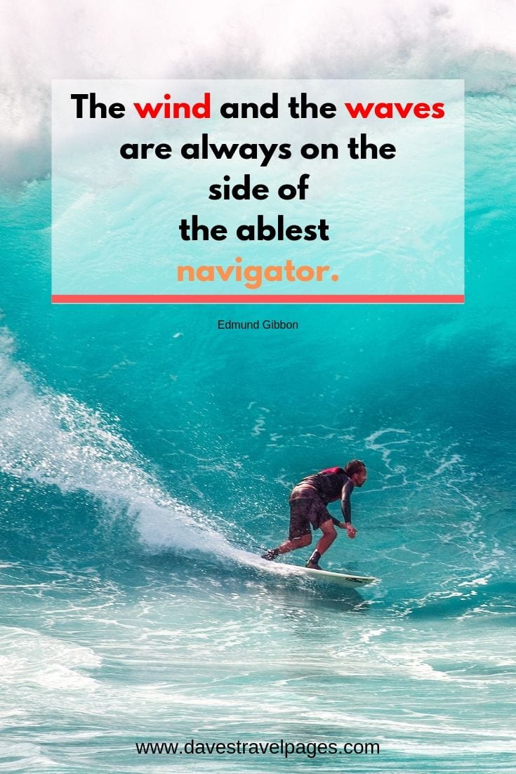 Wind and Waves quotes - The wind and the waves are always on the side of the ablest navigator.