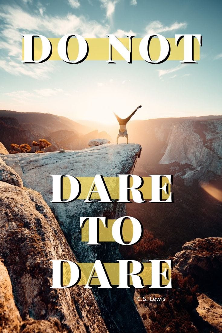Life is journey quote - Do not dare not to dare.