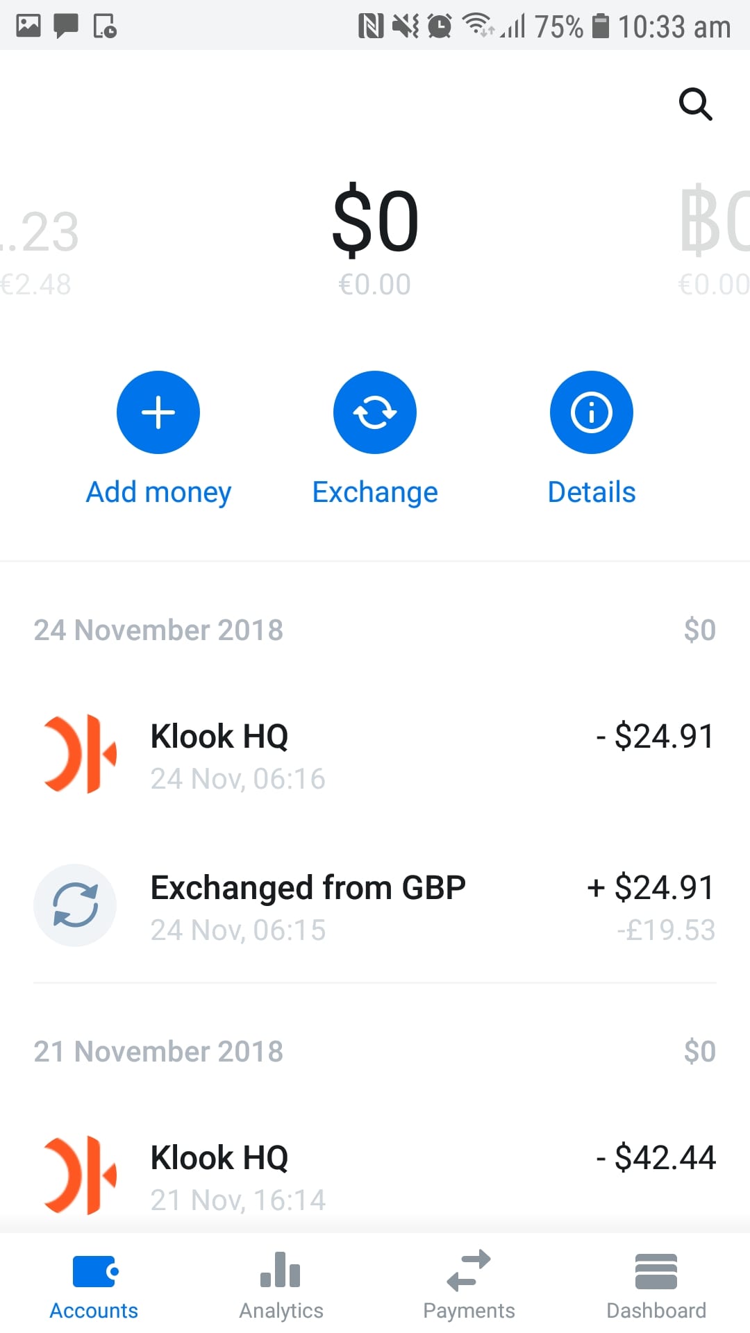 The Revolut app