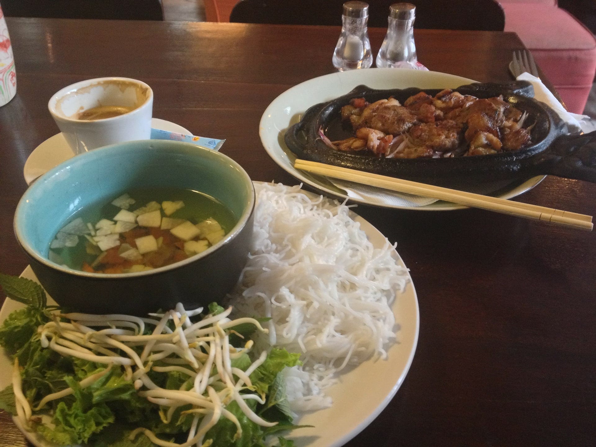 Trying the Vietnamese dishes when spending 2 days in Saigon