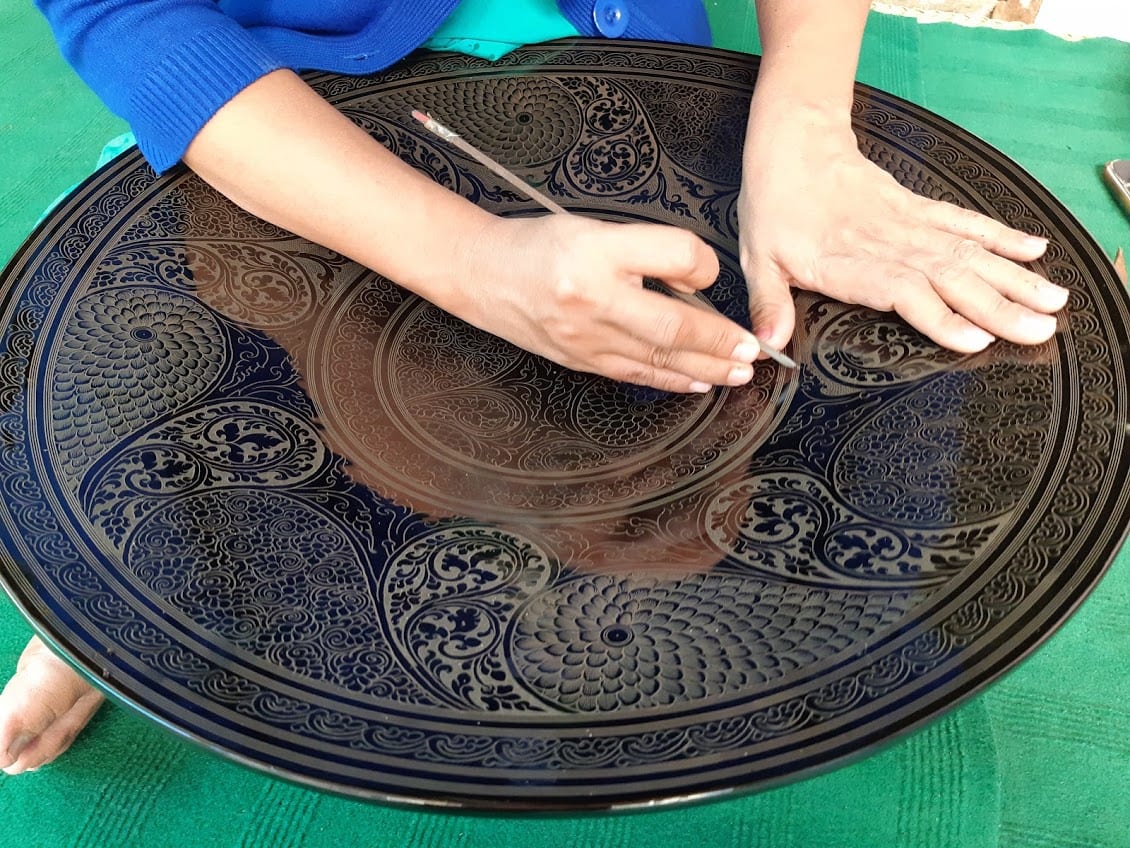 The art of lacquerware making in Bagan