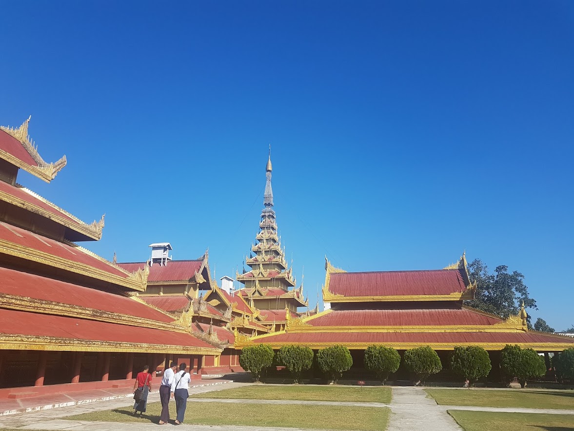 The Royal Palace in Mandalay Myanmar