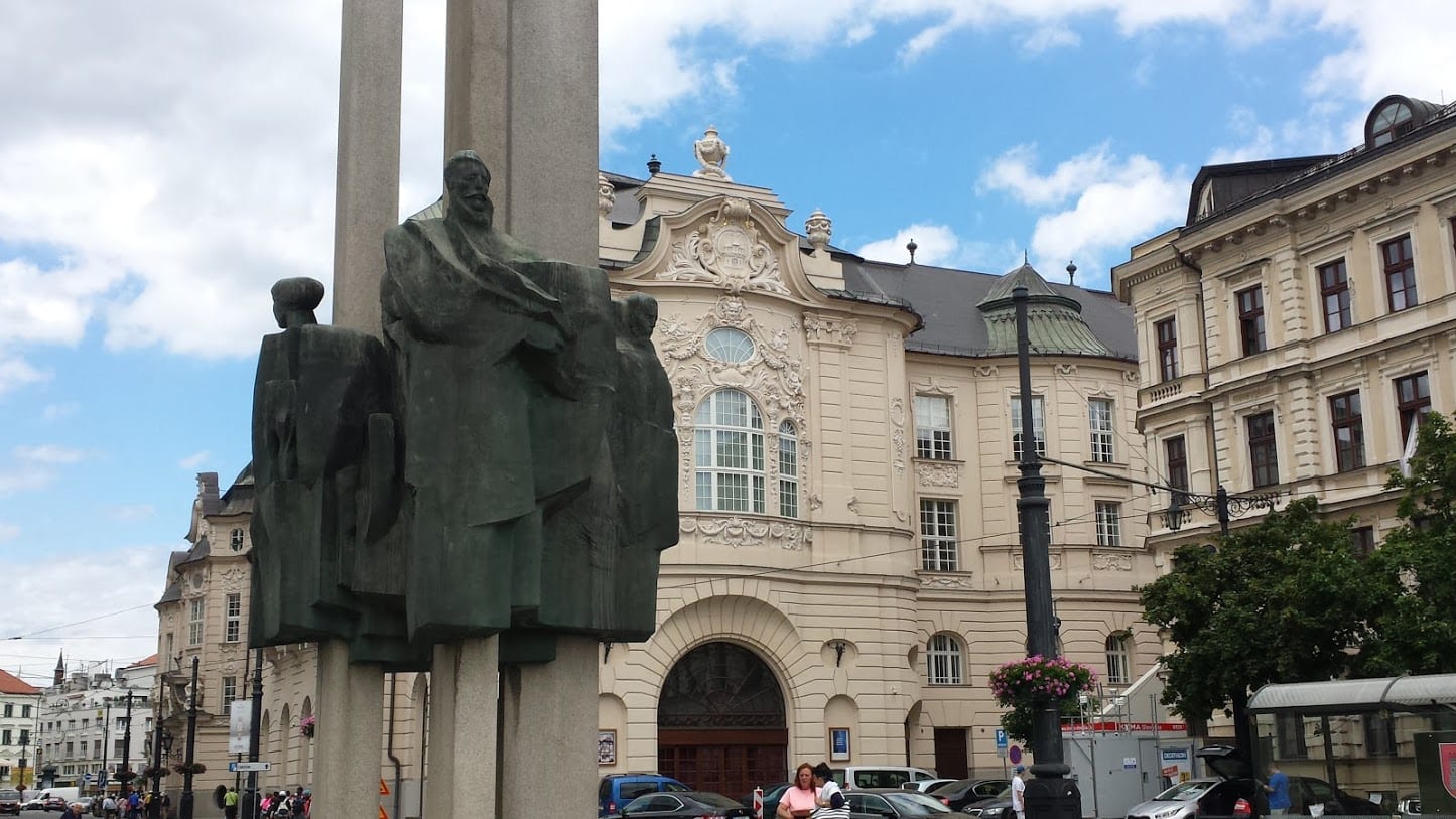 An art display in Bratislava