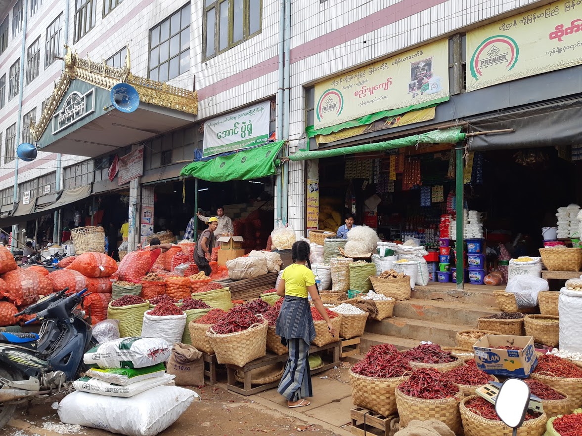 Local market in Mandalay