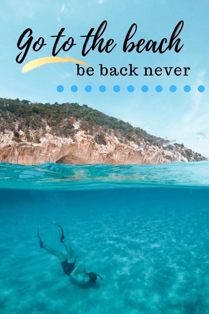 Funny short quote about the summer and beach