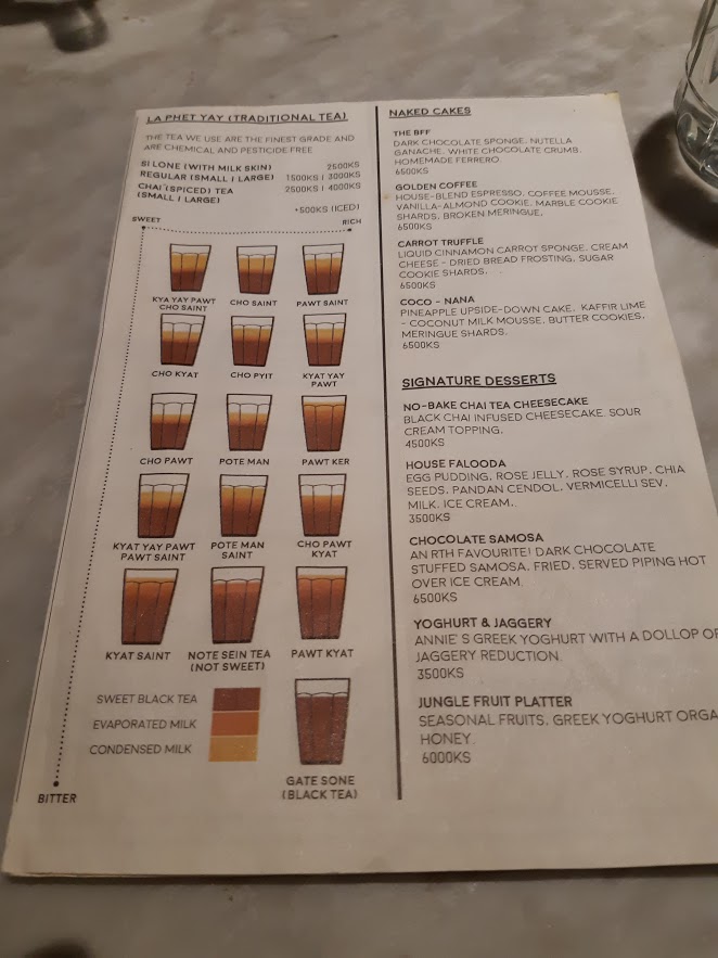 Tea in Yangon