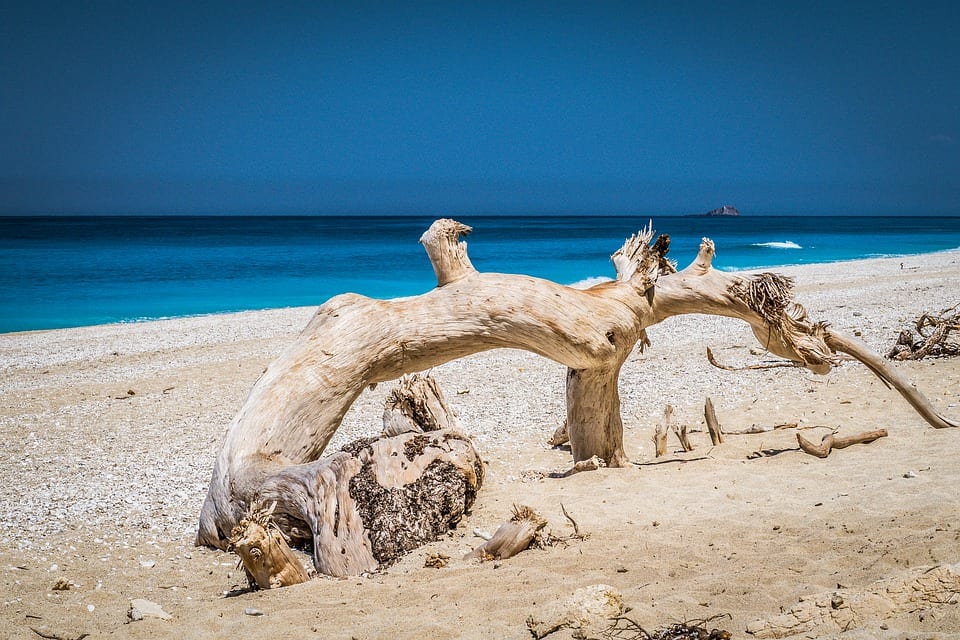 Egremni beachin Lefkada Greece