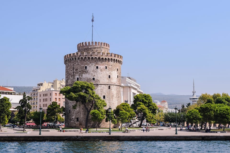 The White Tower of Thessaloniki in Greece