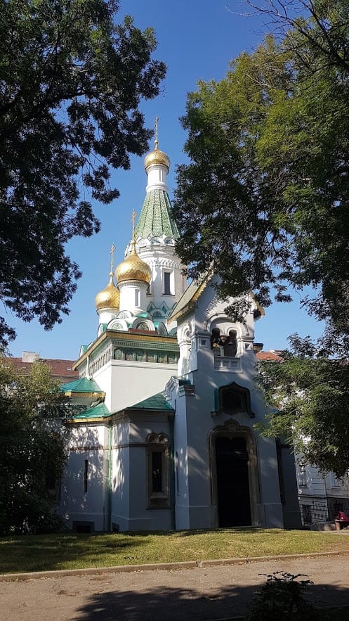 The Russian church in Sofia, Bulgaria