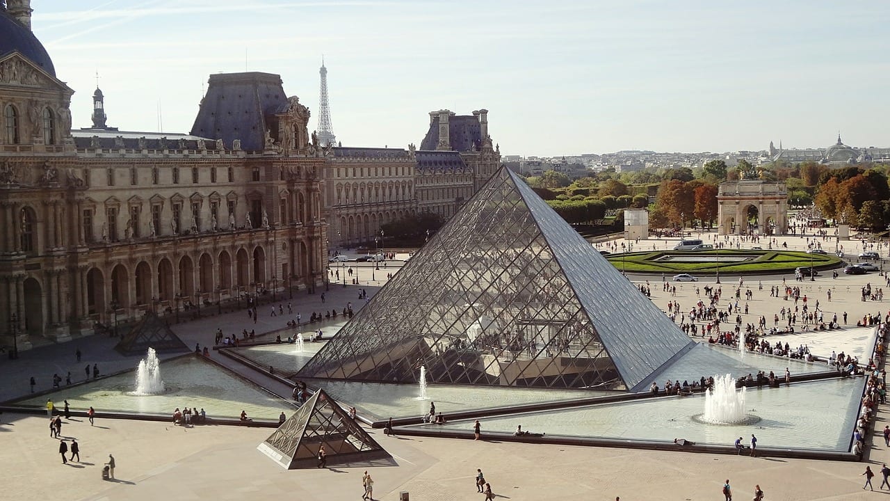 Visiting the Louvre in Paris in November