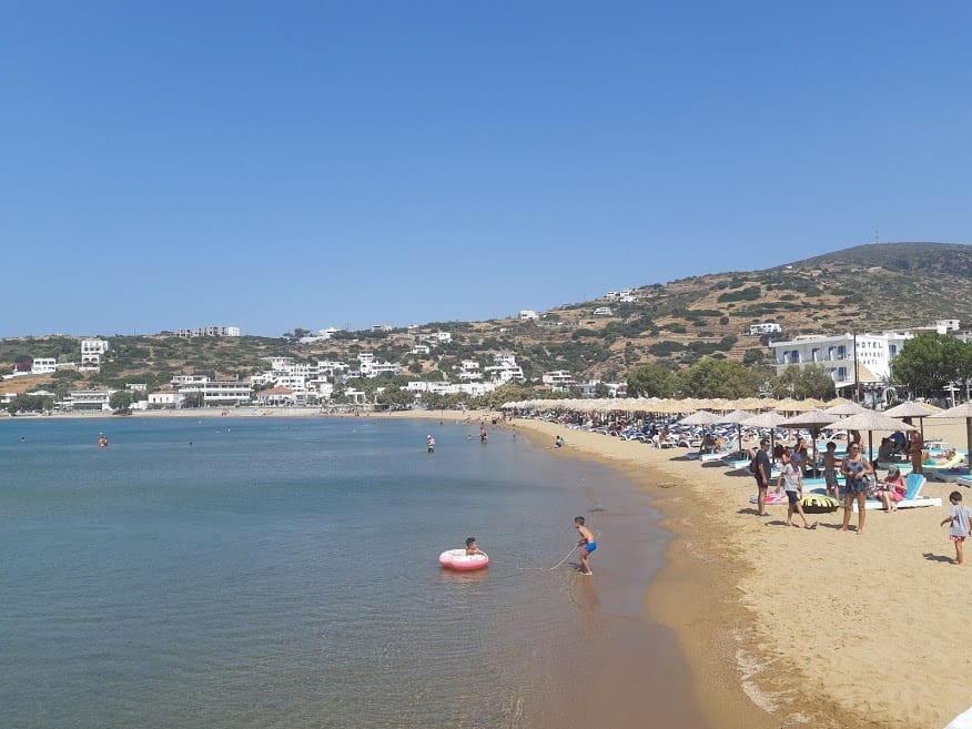 Batsi beach in Andros