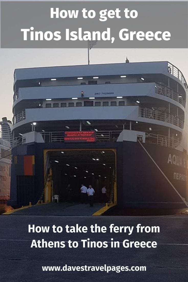 How to take the ferry from Athens to Tinos island in Greece