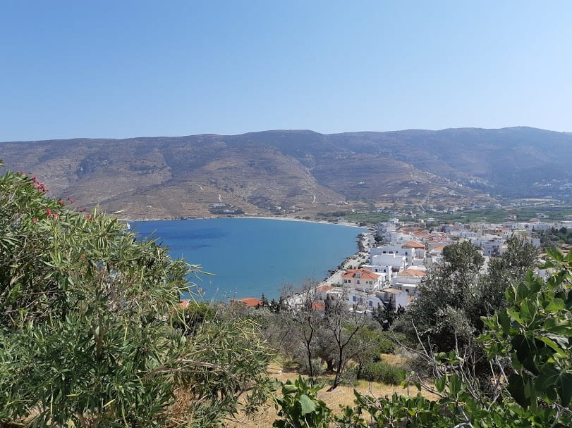 Korthi beach in Andros island Greece