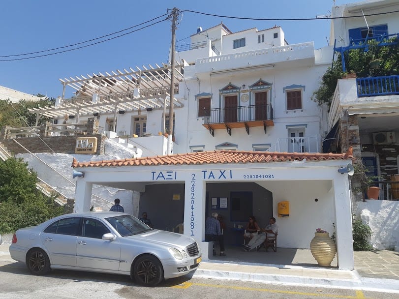 Taxi service in Andros island Greece
