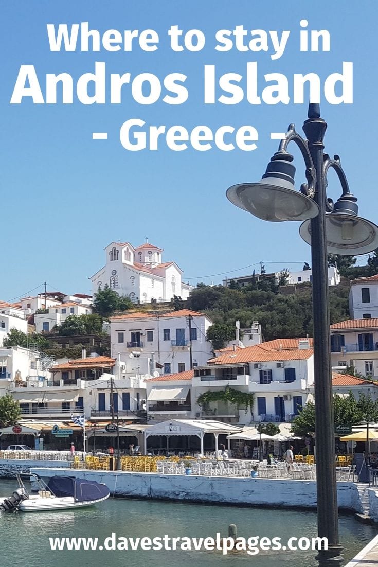 Where to stay in Andros Island Greece