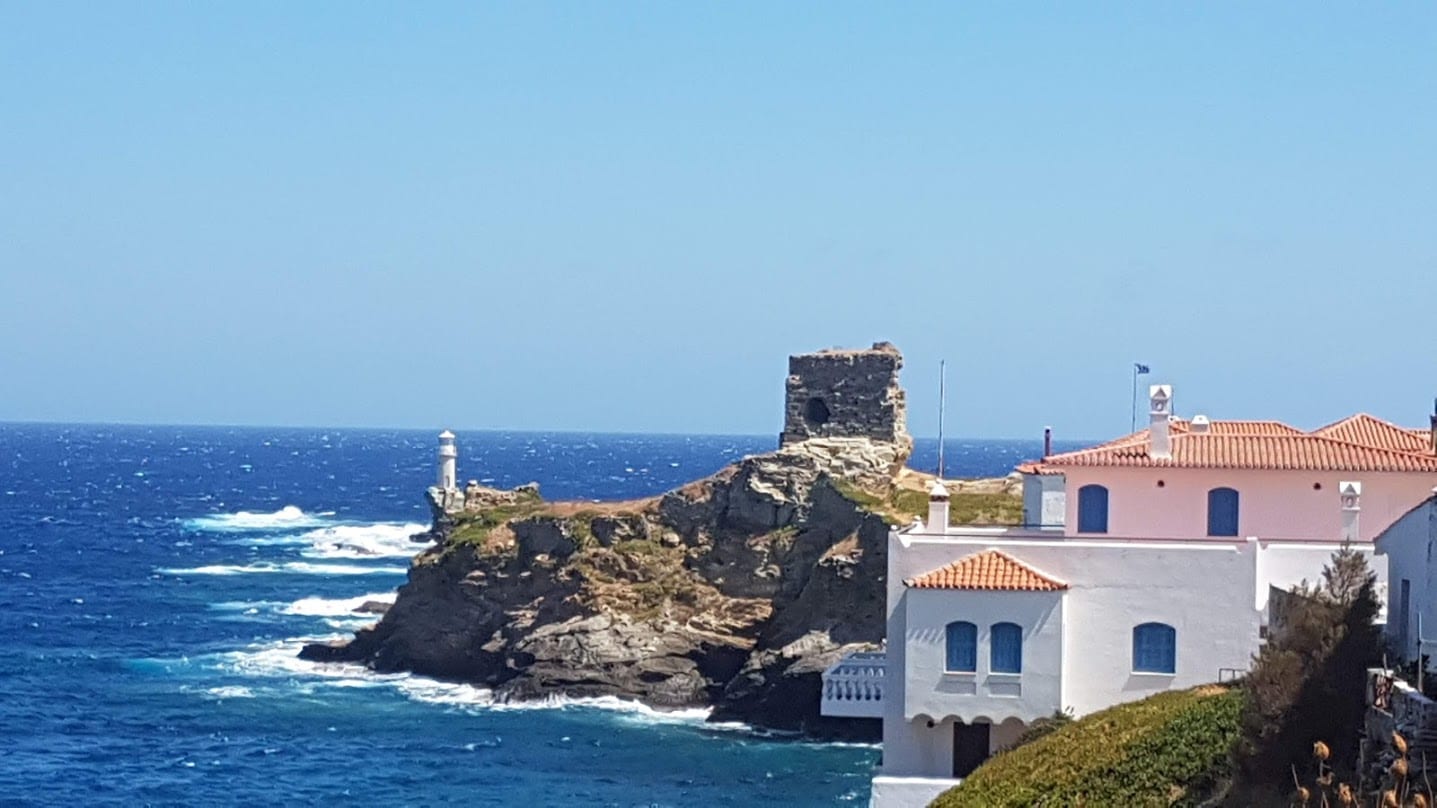 A coastal view in Andros Greece