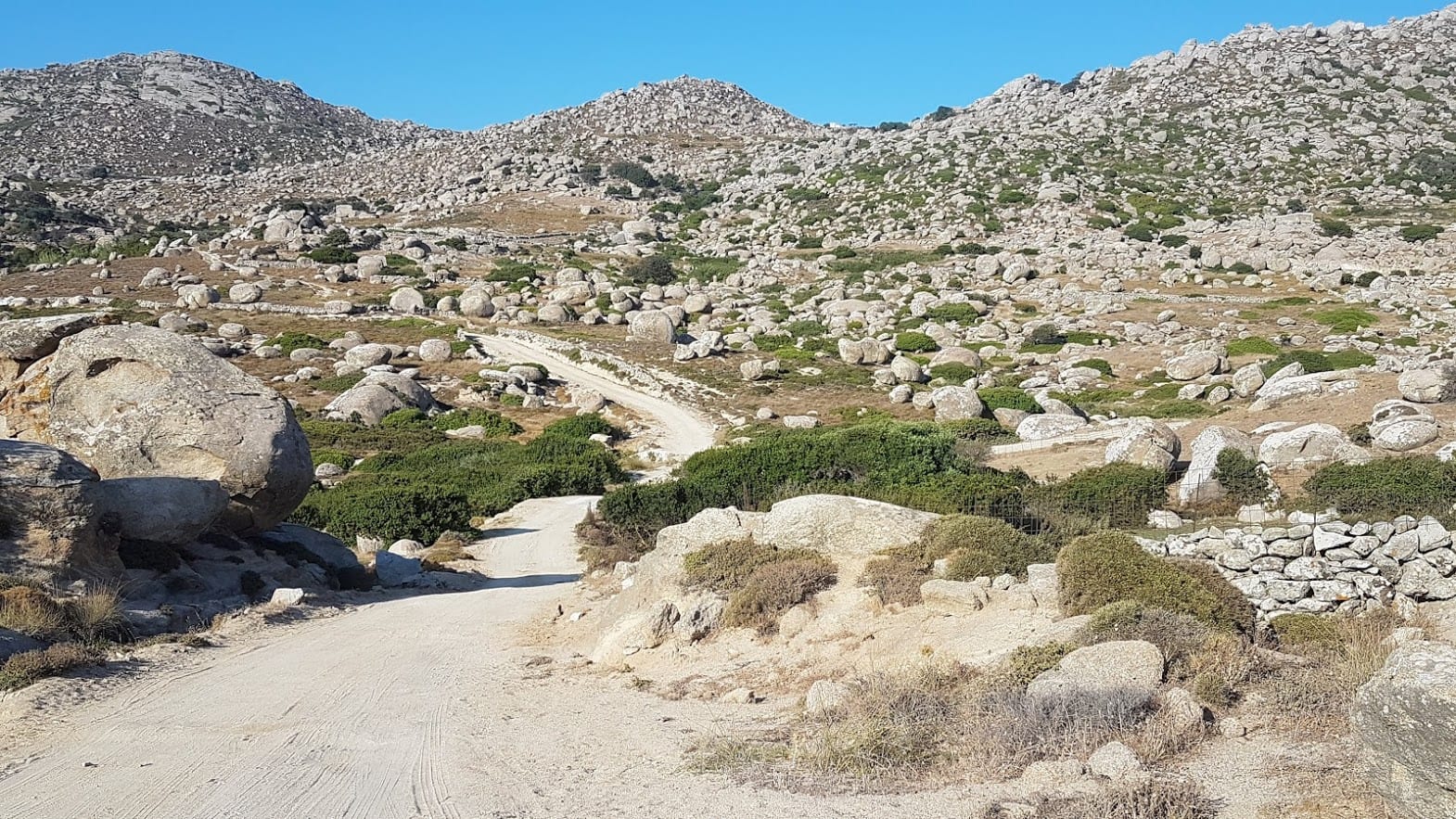 Driving in remote areas of Tinos