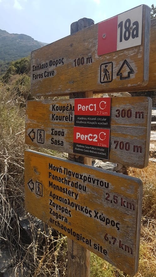 Hiking in Andros island Greece