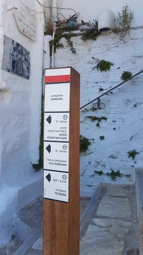 Hiking trails on Tinos island, Greece