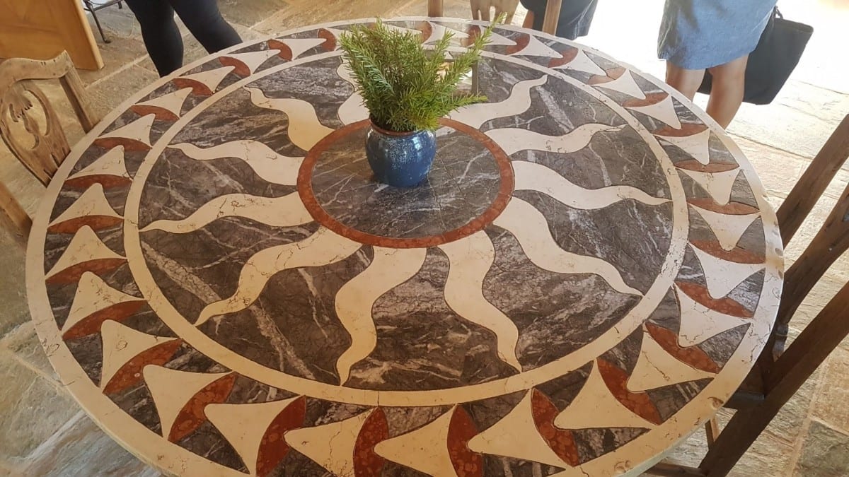 Table designed by Patrick Leigh Fermor