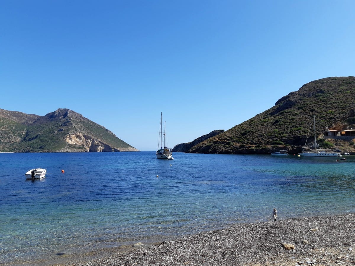 Sailing around Cape Tainaron in Greece