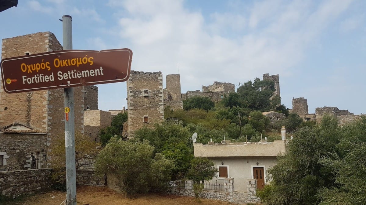 The fortified settlement of Vathia in Mani