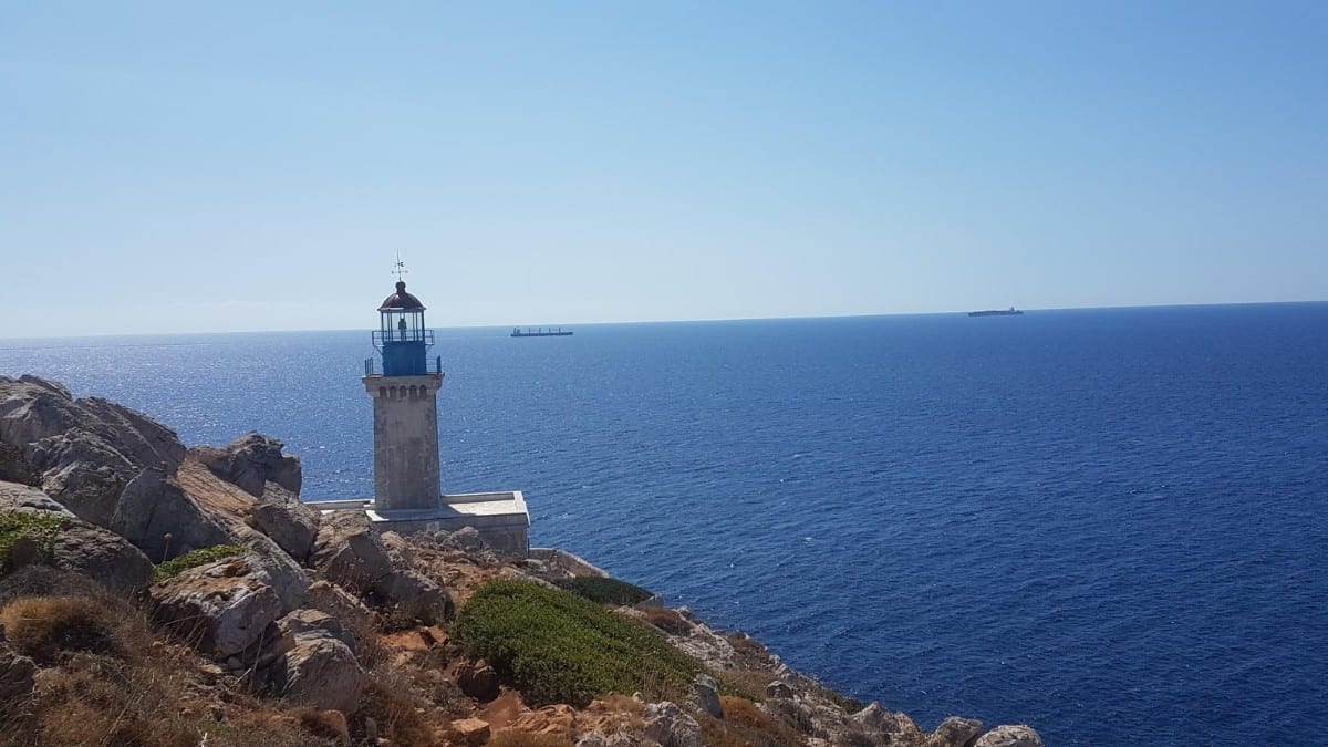 Lighthouse at Cape Tainaron in Mani