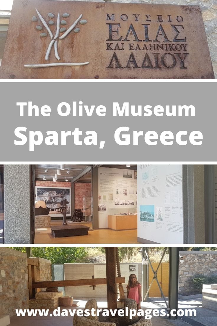 The Olive Museum of Sparta in Greece