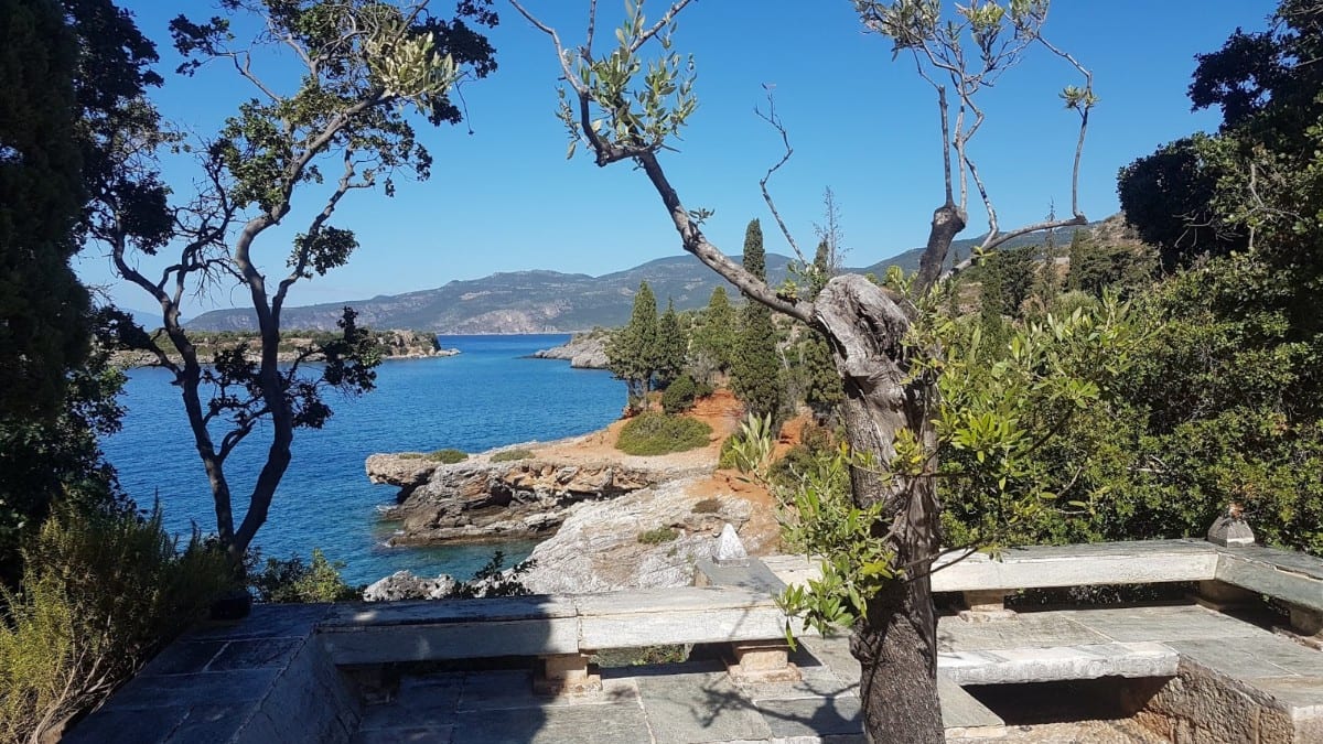 The views from Patrick Leigh Fermor house