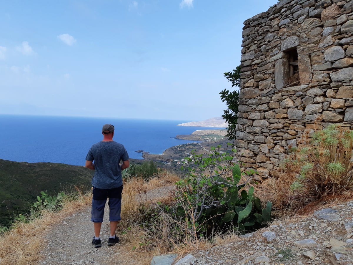 View of Vathia in Mani