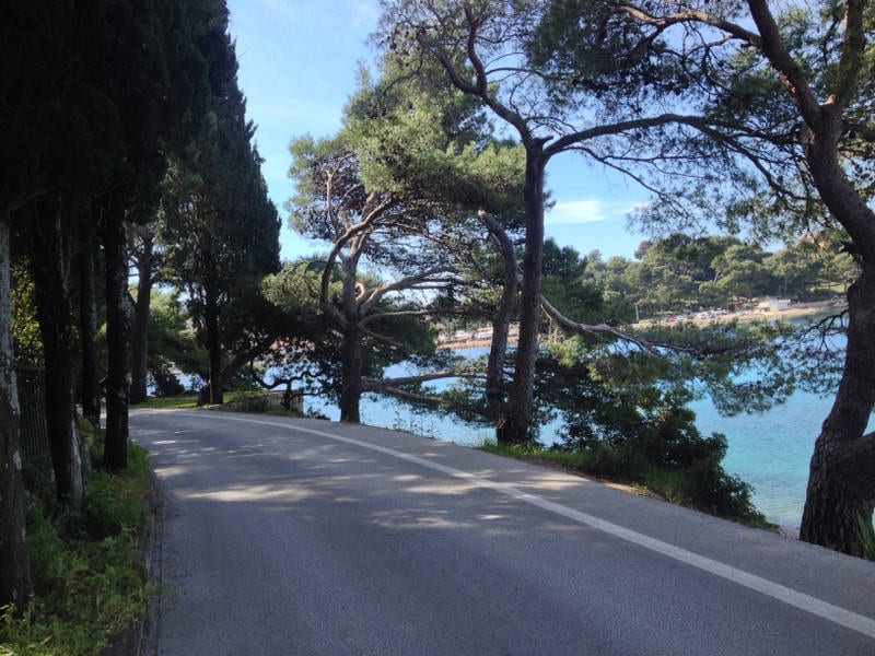 Cycling near Cavtata in Croatia