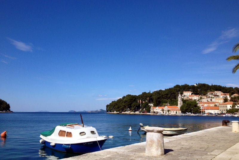 The little bay in Cavtat Croatia