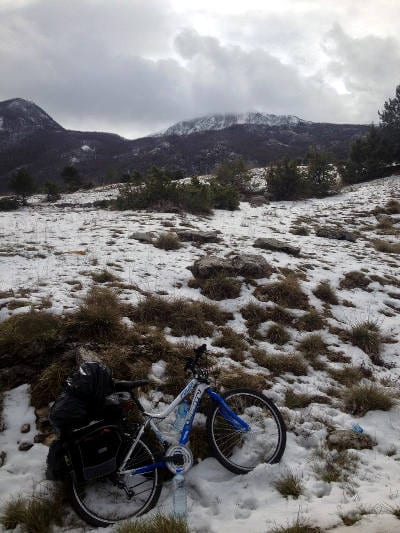 Cycling in the mountains of Montenegro
