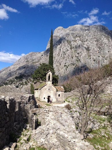 A church near Kotor