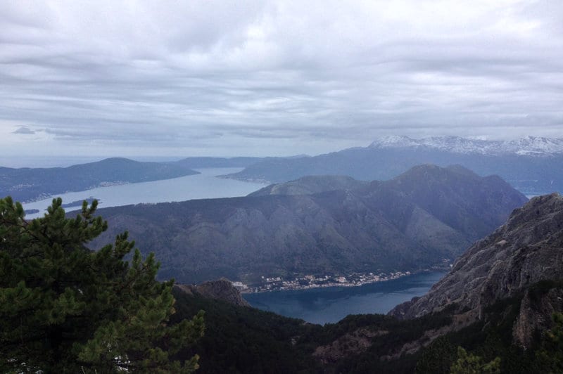 Cycling along the Kotor mountain road