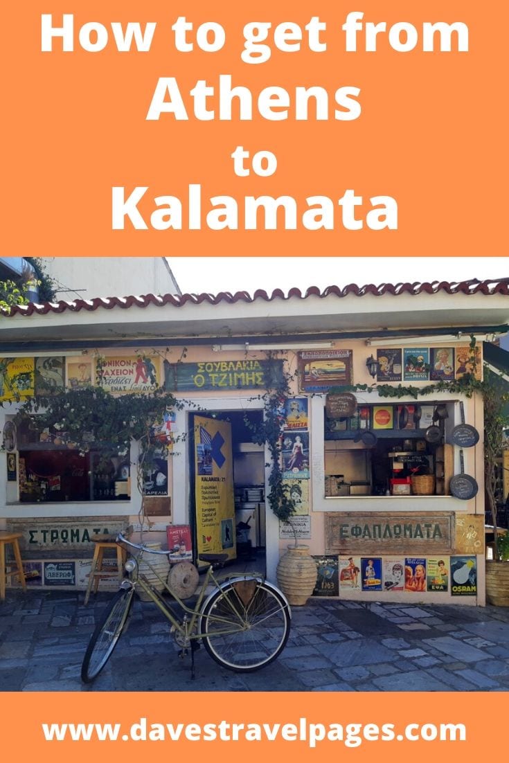 The best way to get from Athens to Kalamata