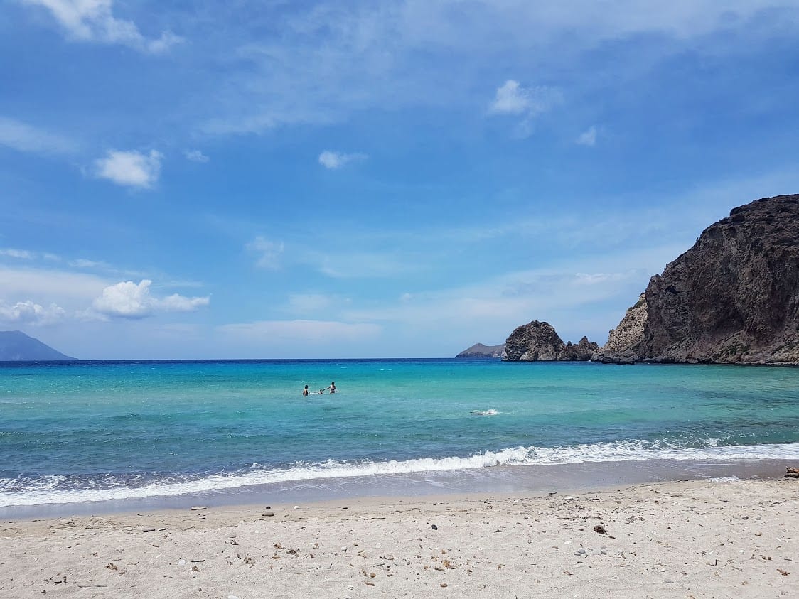 Lovely beach in Milos Greece