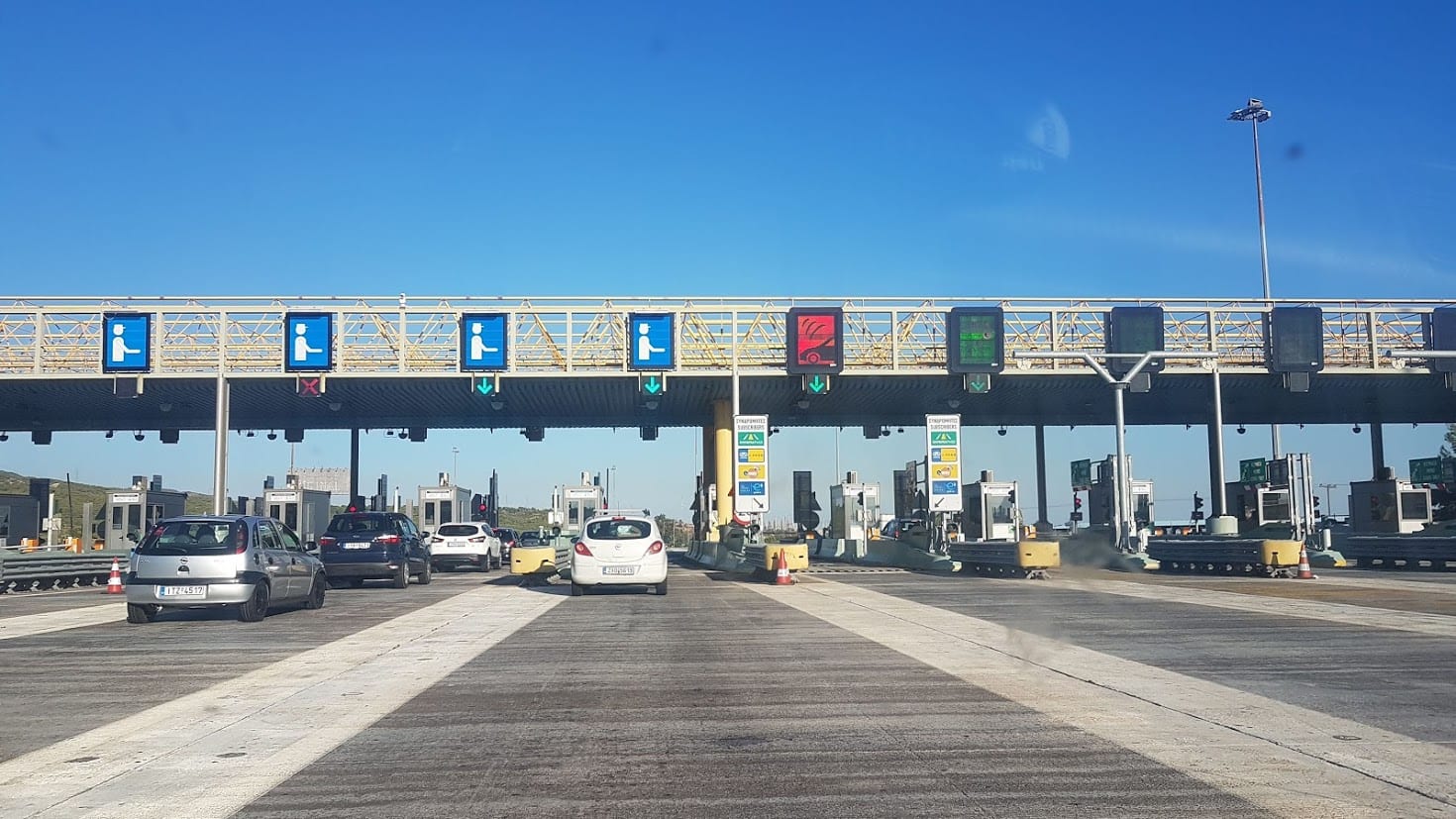 Toll roads in Greece