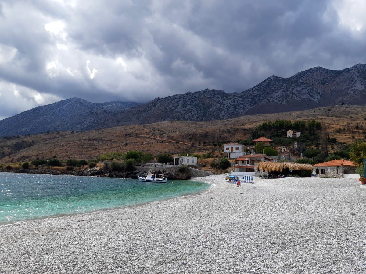 Chalikia Vatta Beach in the Peloponnese of Greece