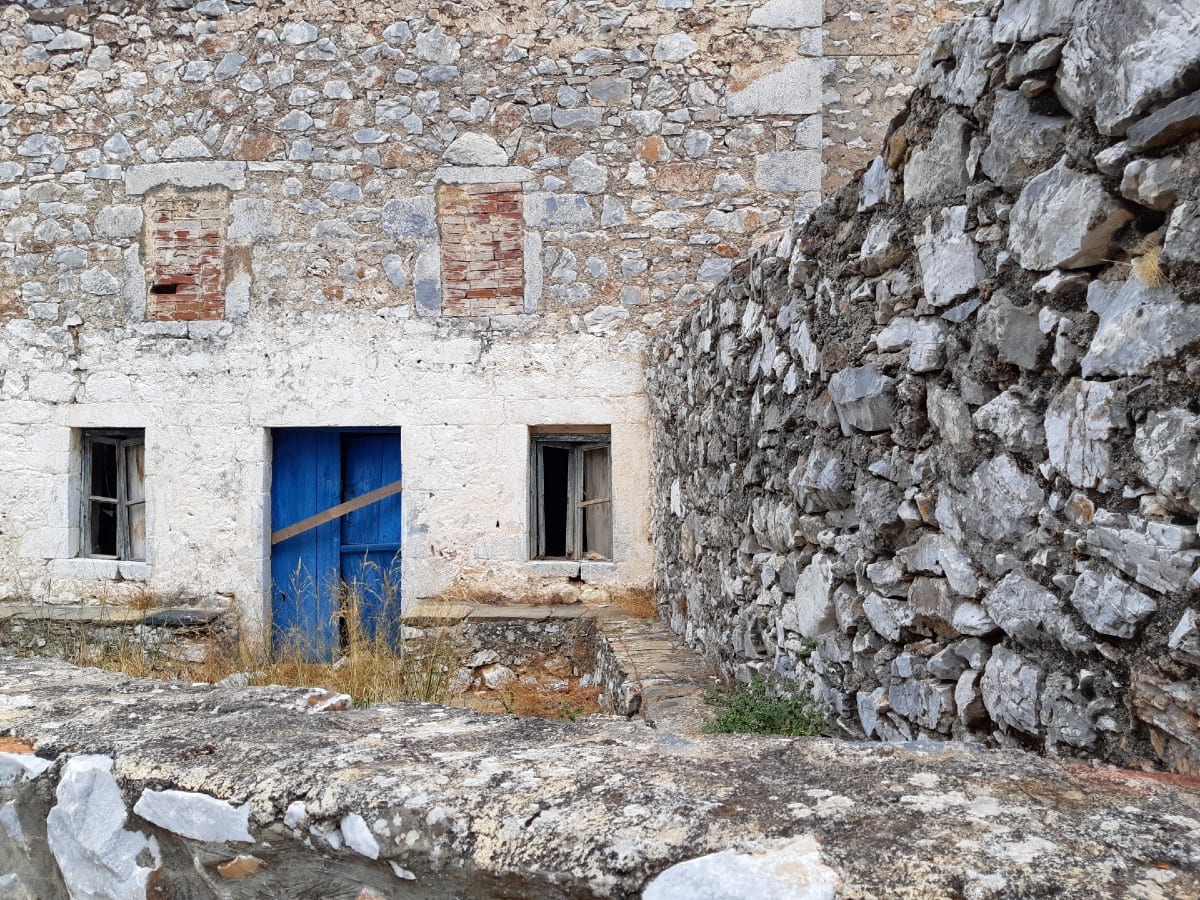 Flomchori village in the Mani area of Greece