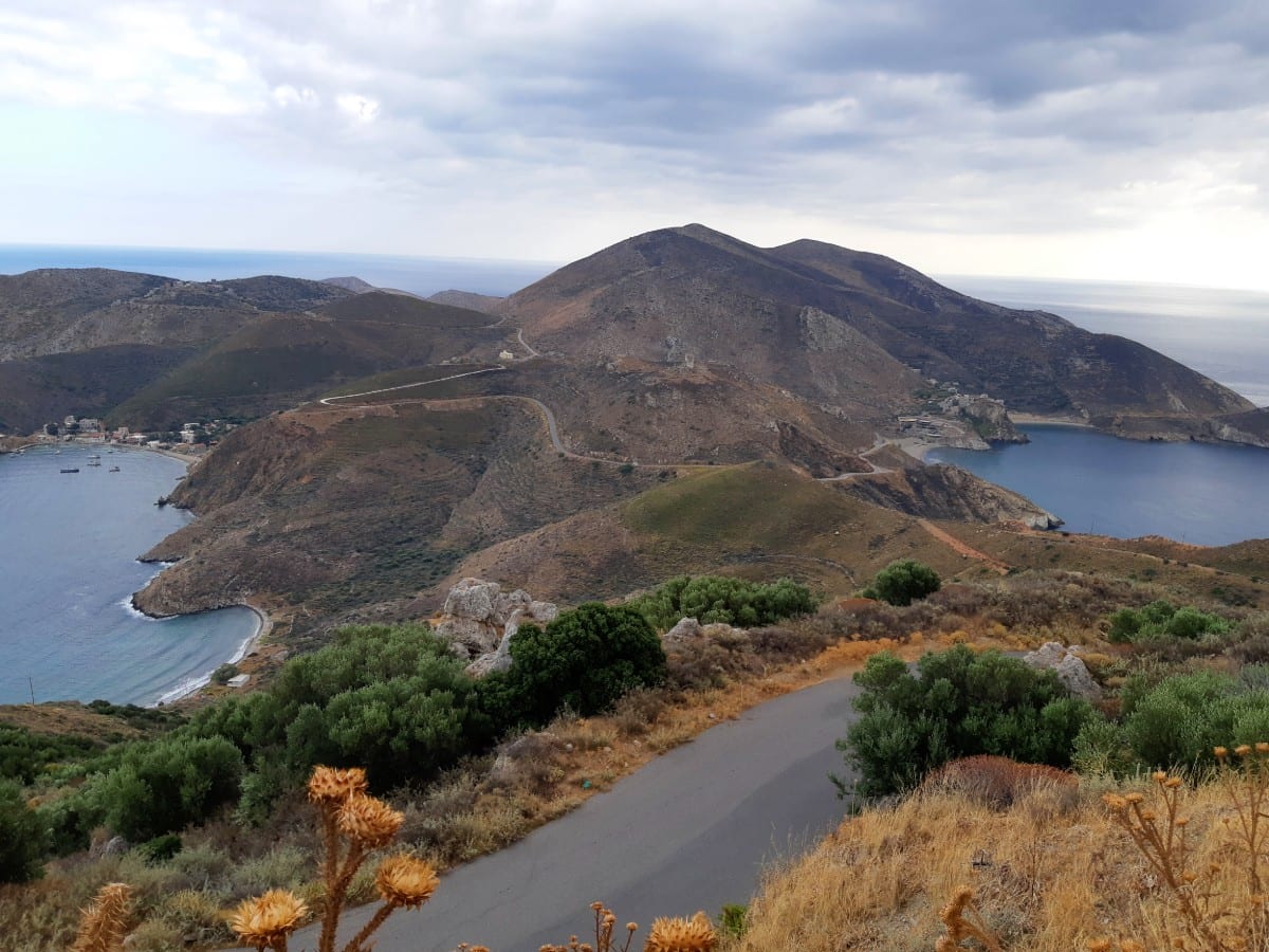 Driving ever southward in the Mani Greece