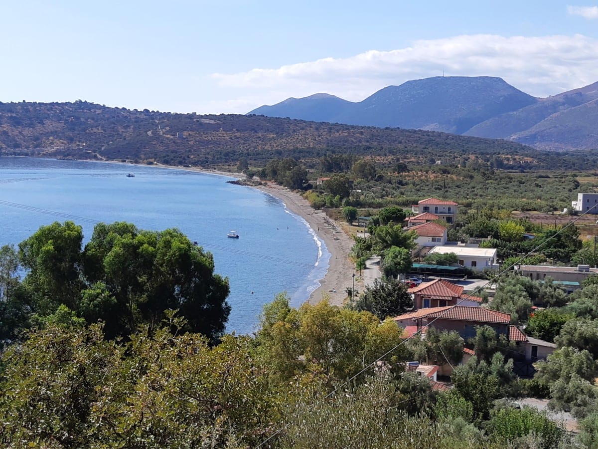 Kamares Beach in the Mani Peninsula of Greece