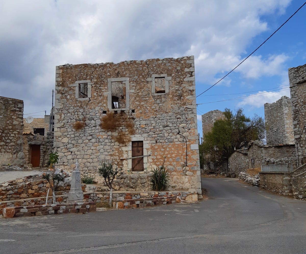 Lagia Stone Towers in Mani Greece